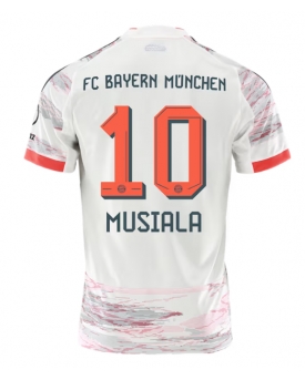 Bayern Munich Jamal Musiala #10 Maglia Gara Trasferta Repliche 2025-26 Maniche Corte